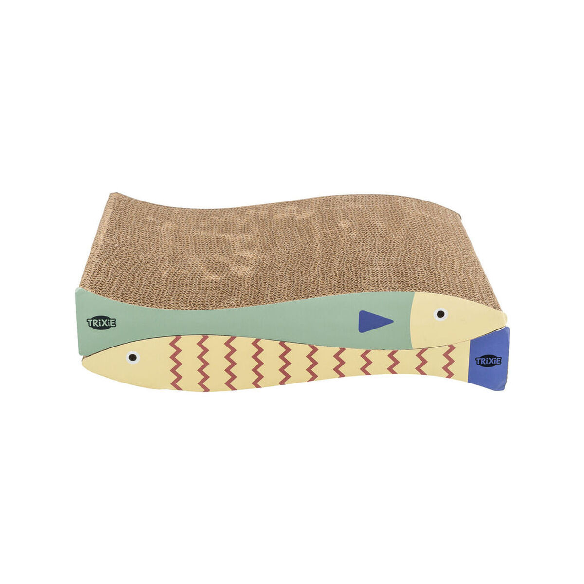 Scratching Post for Cats Trixie Cream Mint Cardboard 40 × 30 × 11 cm (2 Pieces) (2 Units), view 3