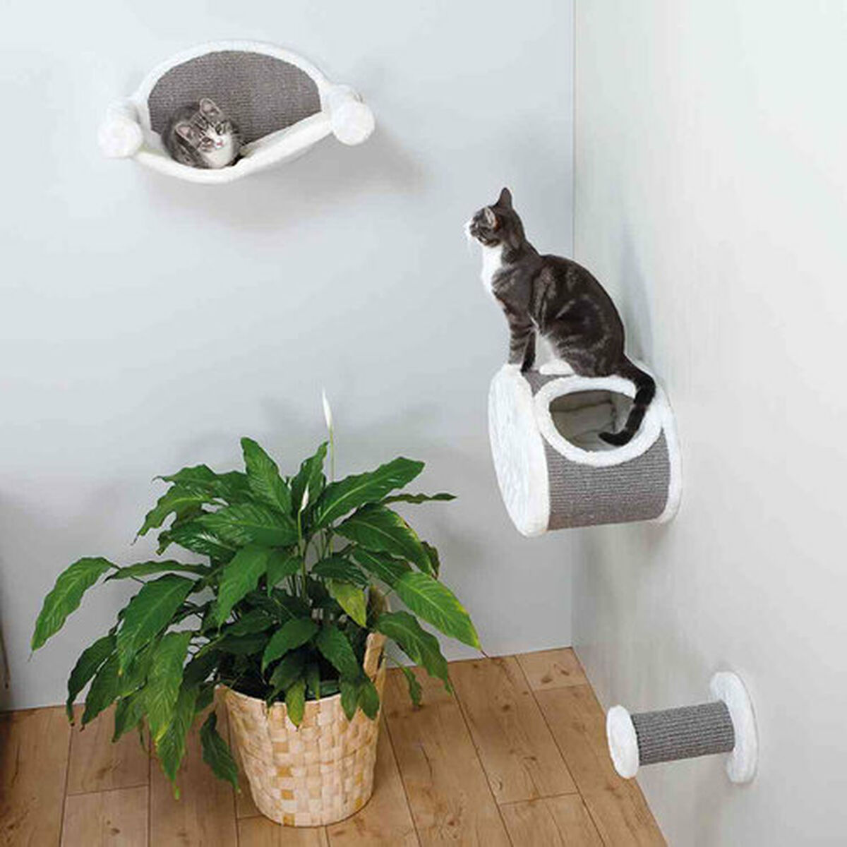 Scratching Post for Cats Trixie White Grey Ø 18 cm, view 3