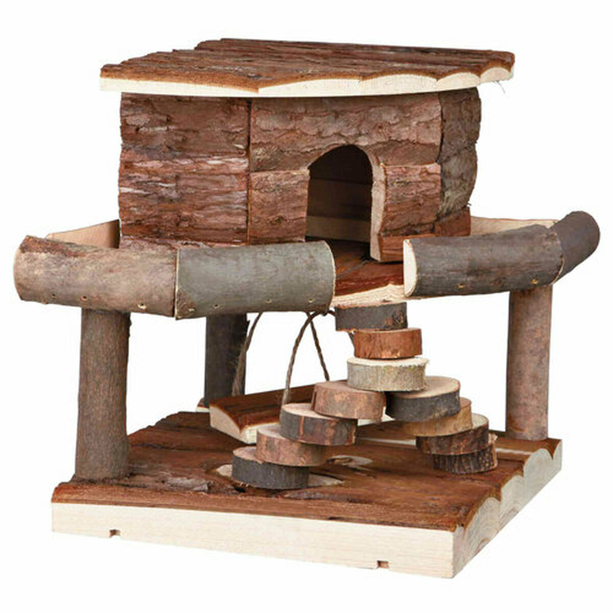 Small house Trixie Wood Modern 19 × 20 × 19 CM Brown, view 2