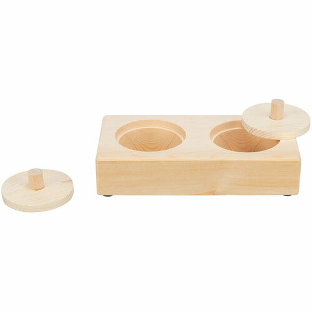 2-In-1 Treat Dispenser Toy for Pets Trixie Wood 14 × 3 × 7 CM, view 2