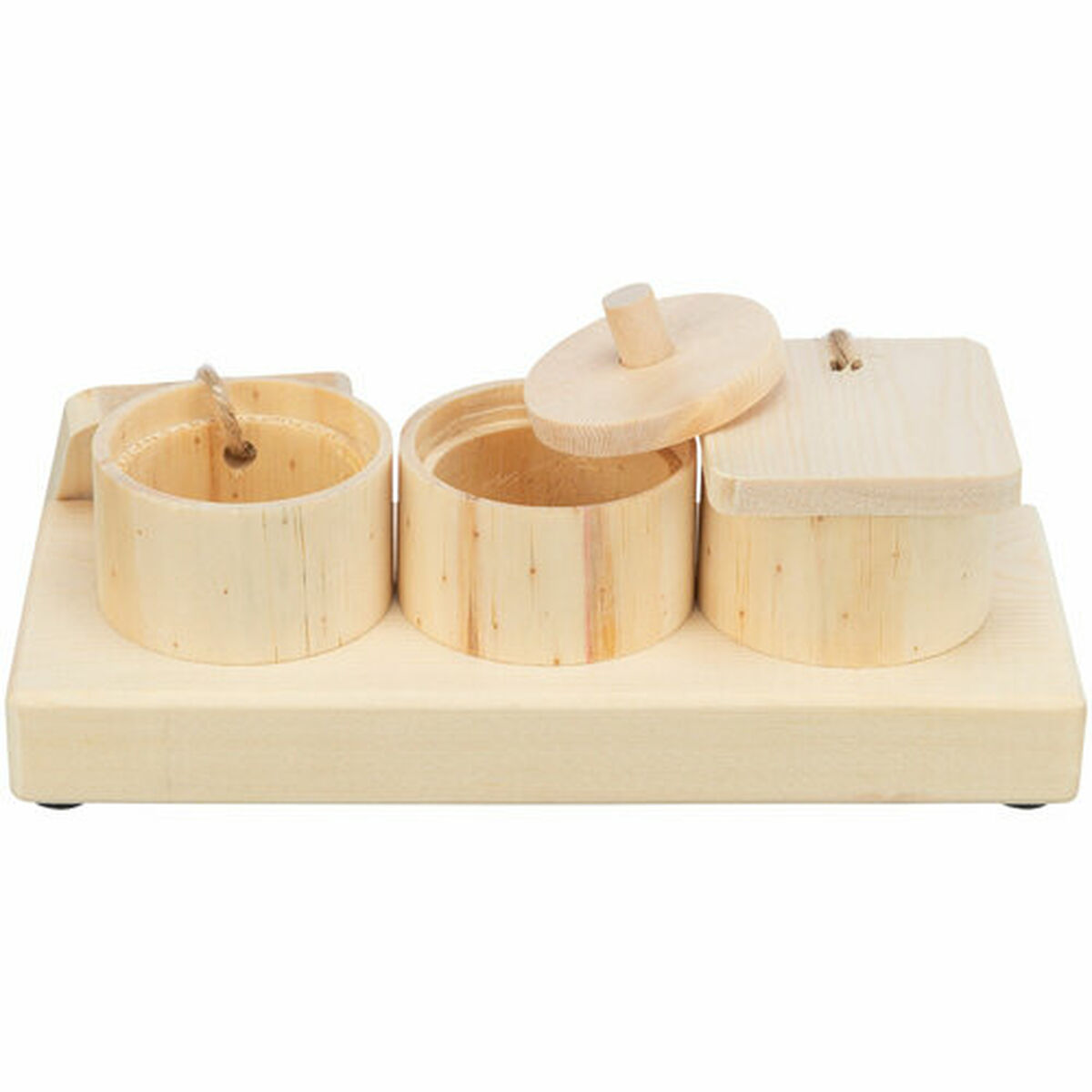 2-In-1 Treat Dispenser Toy for Pets Trixie Wood 15 × 4,5 × 6 CM, view 2