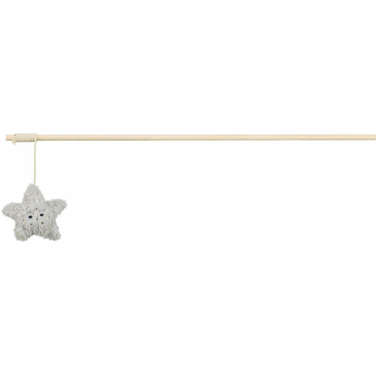 Cat toy Trixie Beige Grey Polyester Wood Star