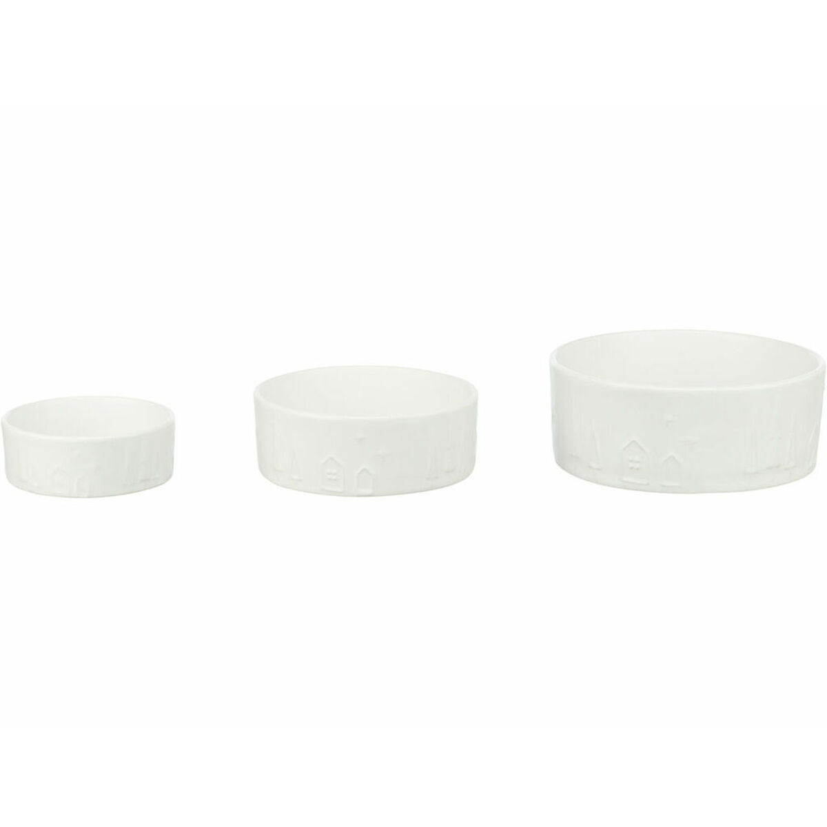 Pet feeding dish Trixie White Ceramic 800 ml Christmas, view 2
