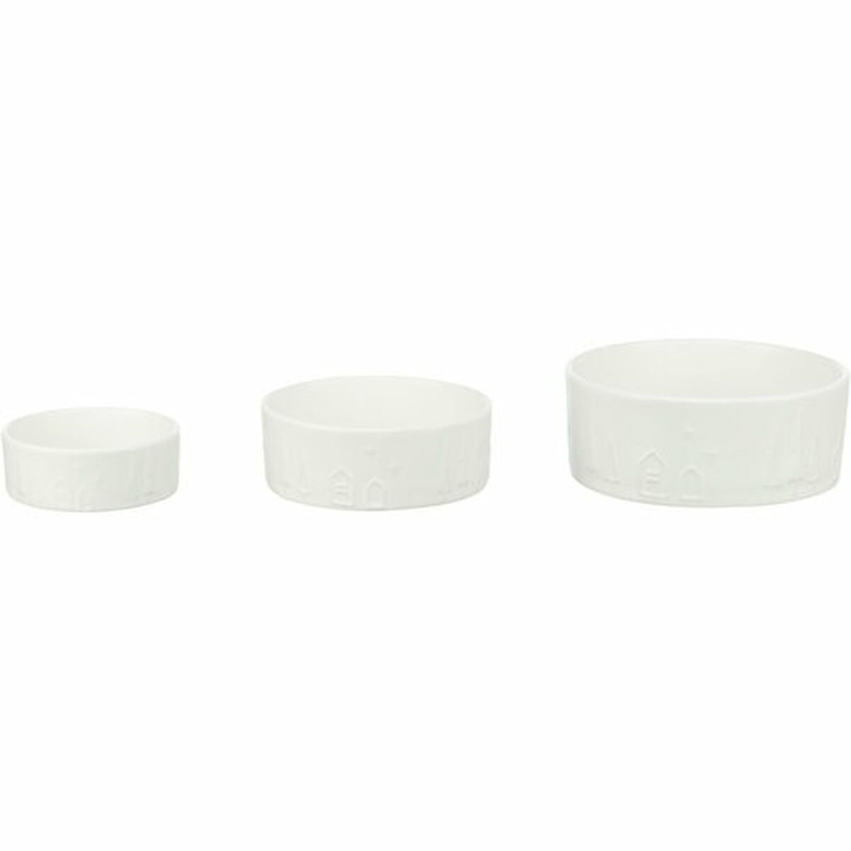 Pet feeding dish Trixie White Ceramic 800 ml Christmas, view 3