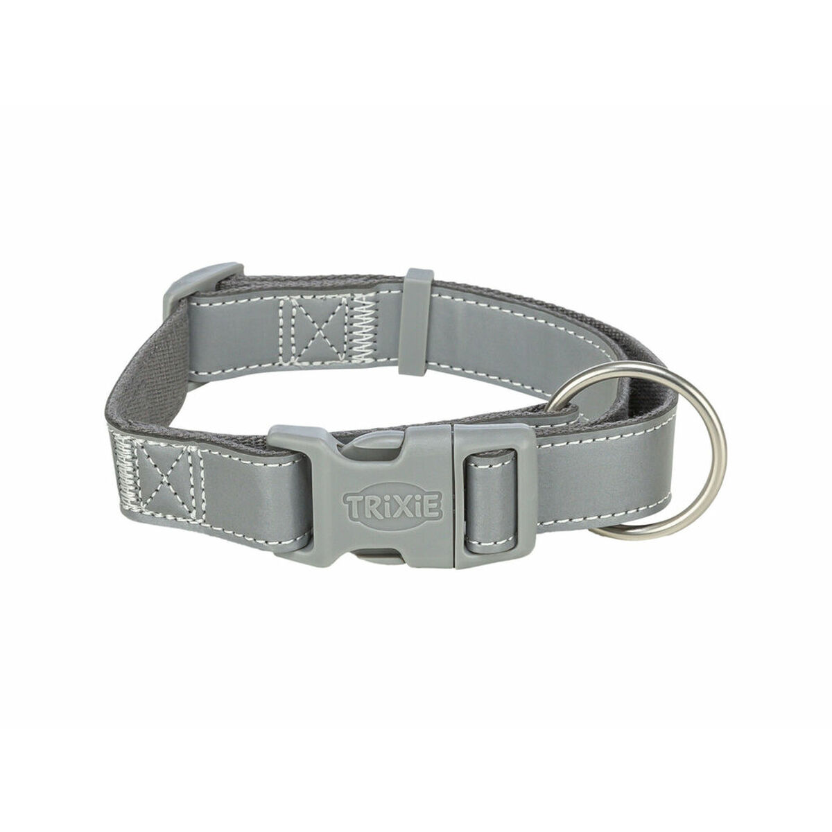 Dog collar Trixie Premium Reflect Graphite S-M 30-45 cm