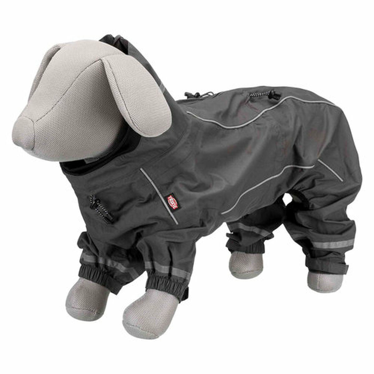 Dog raincoat Trixie Grey XS, view 2
