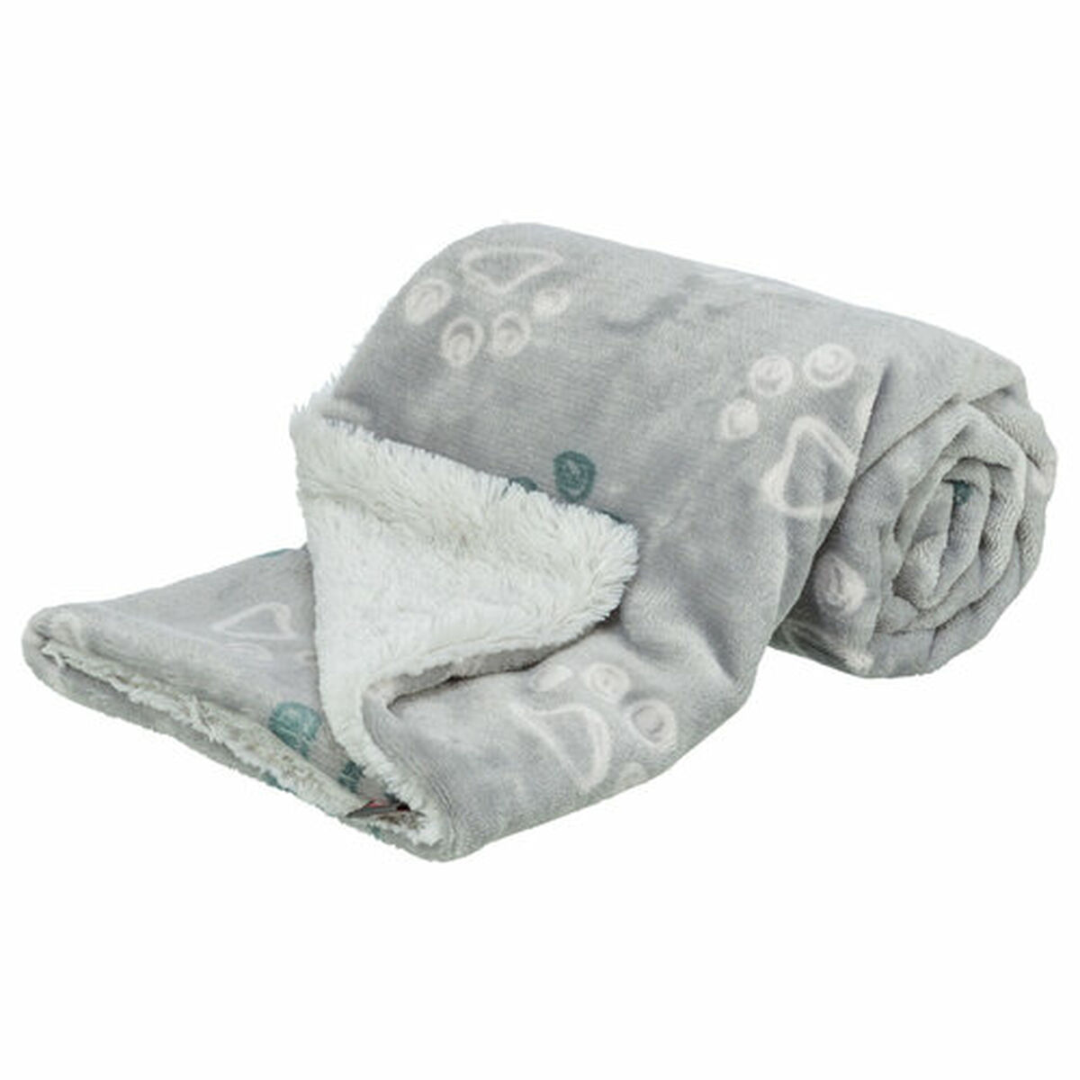 Pet blanket Trixie Jimmy Soft Light grey Polyester Plush 100 x 70 cm