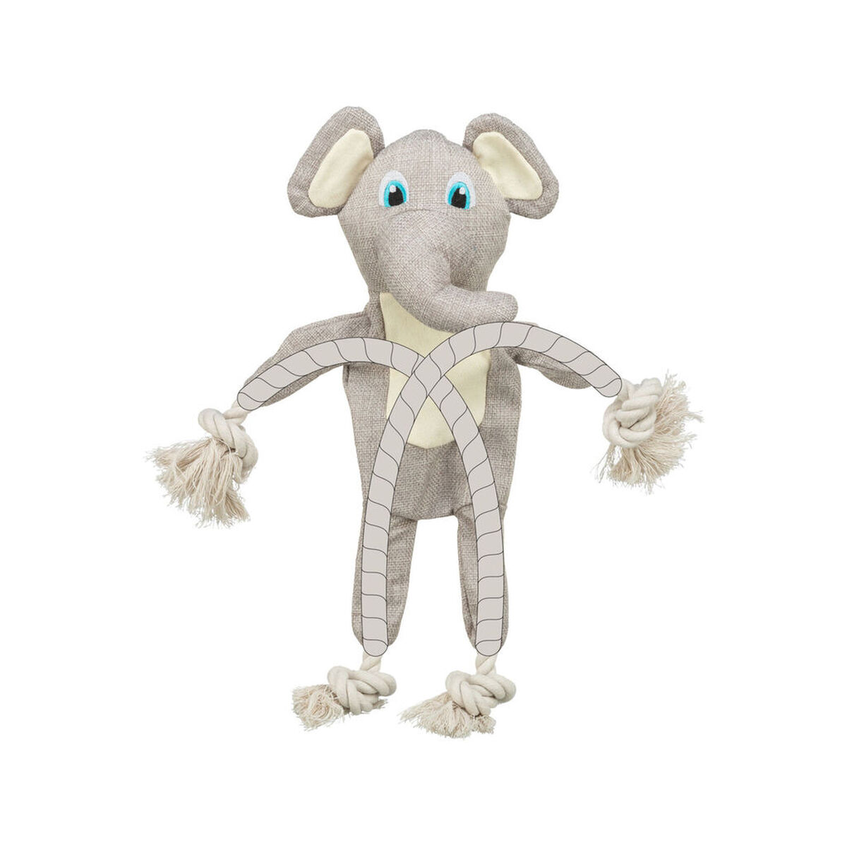 Soft toy for dogs Trixie Polyester Elephant 42 cm, view 5