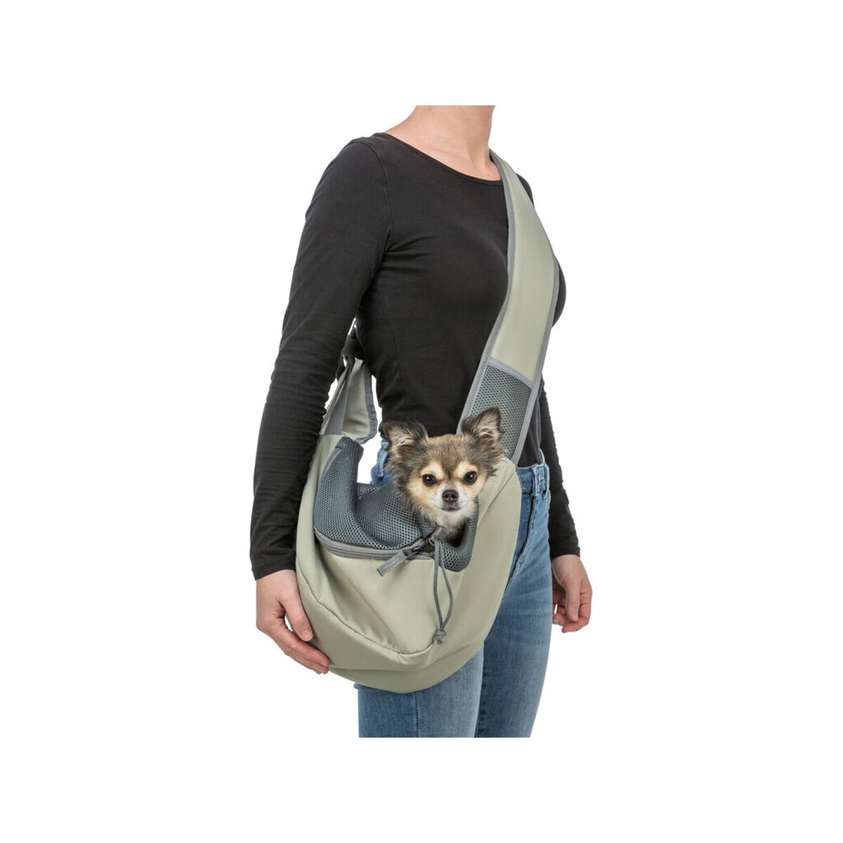 Schoudertas voor huisdieren Trixie Lichtgroen 50 × 25 × 18 cm