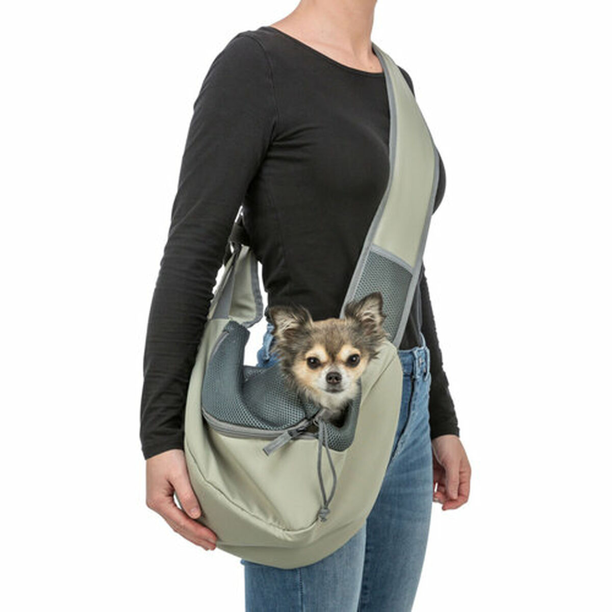 Schoudertas voor huisdieren Trixie Lichtgroen 50 × 25 × 18 cm