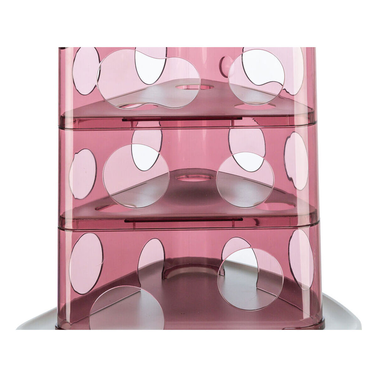 Cat toy Trixie Cheese Tower White Pink Natural rubber Plastic 32 x 32 x 32 cm, view 3