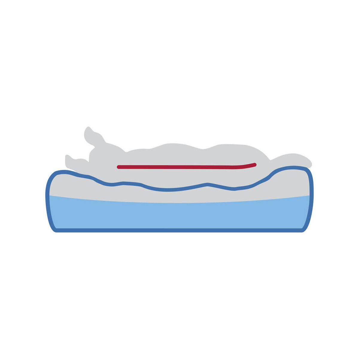 Dog Cushion Trixie Vital Lennox Grey 70 x 55 cm