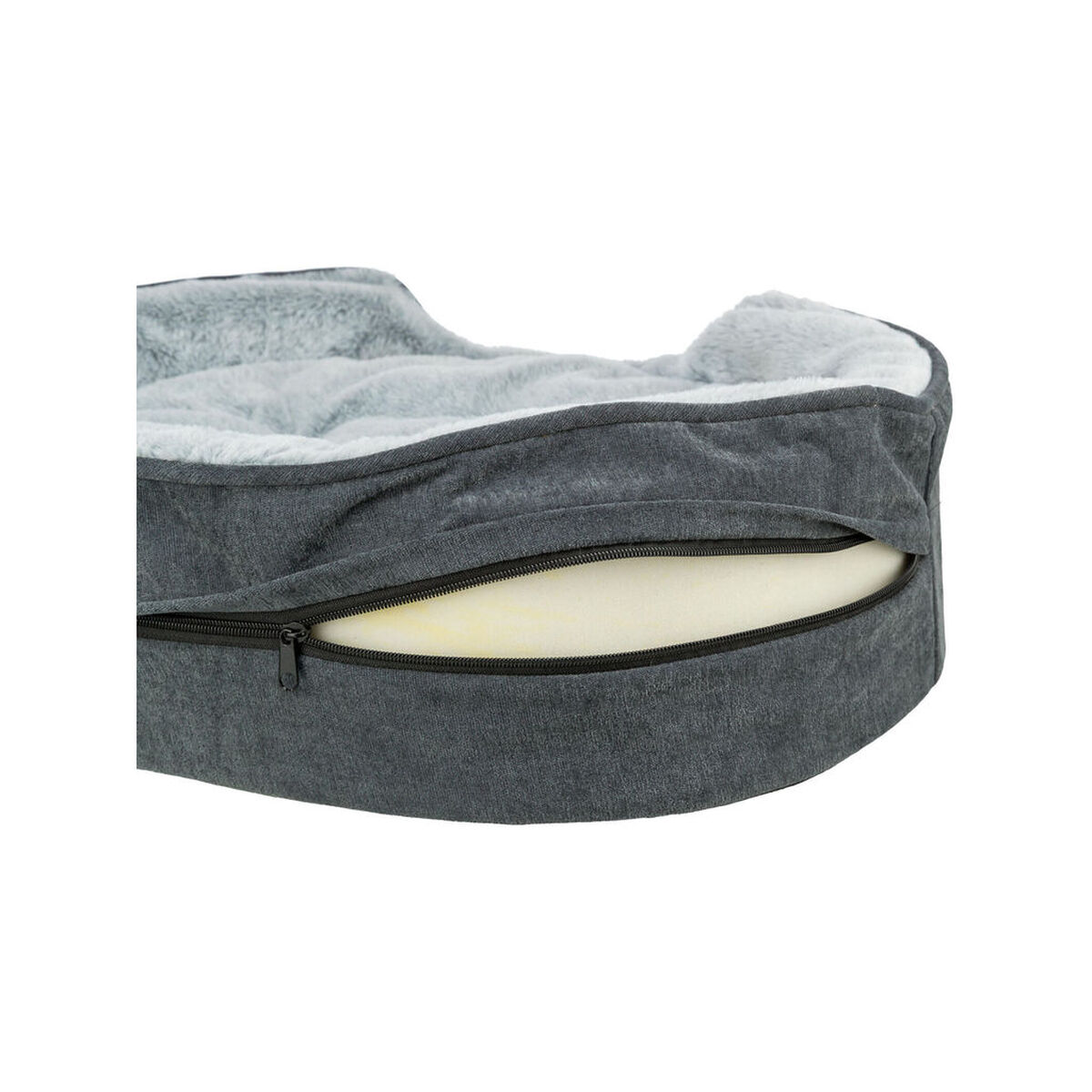 Dog Bed Trixie Vital Lino Soft Grey Light grey 110 X 92 CM, view 6