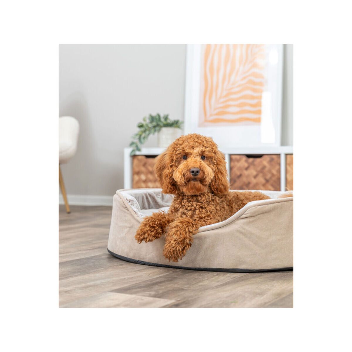 Dog Bed Trixie Vital Lino Soft Beige Cream 110 X 92 CM