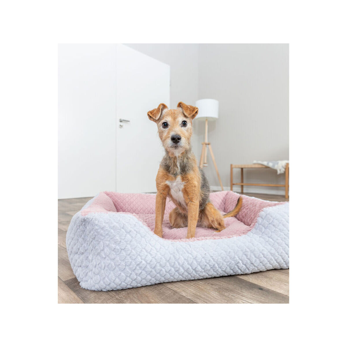 Dog Bed Trixie Kaline Mio Grey Dark pink 50 x 40 cm