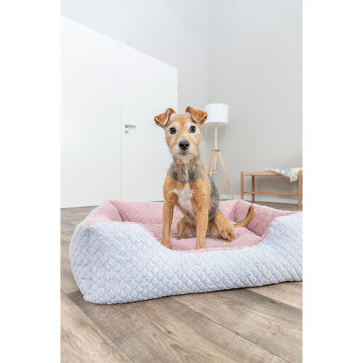 Dog Bed Trixie Kaline Mio Grey Dark pink 50 x 40 cm