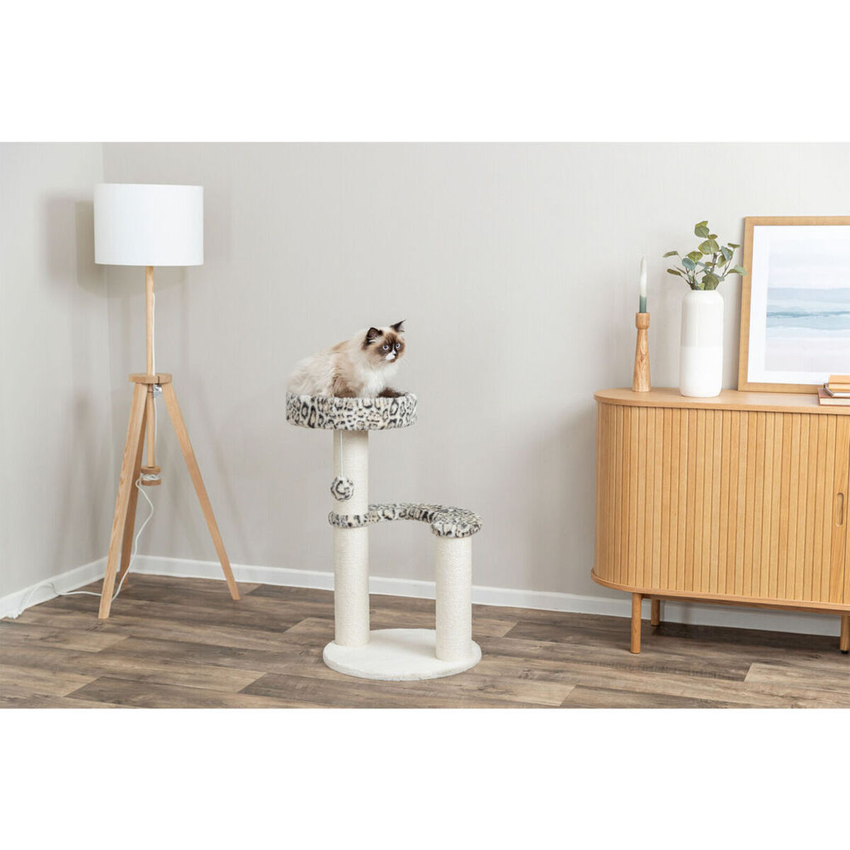 Scratching Post for Cats Trixie Leo Cream Ø 48 cm 82 cm, view 5