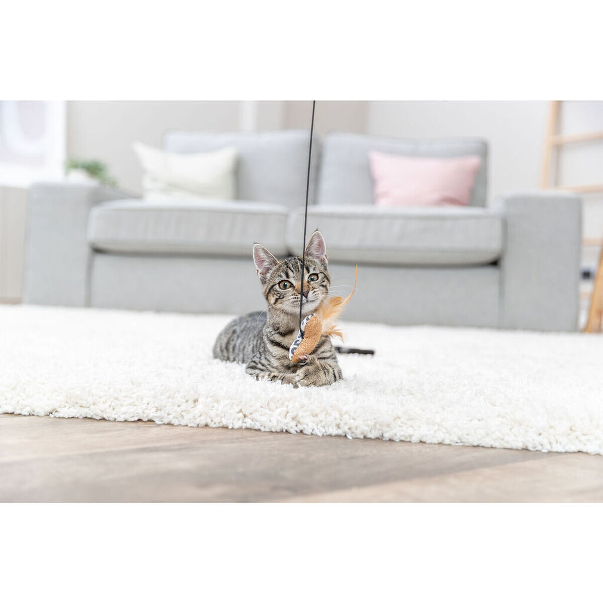 Cat toy Trixie Beige Polyester Wood Heart, view 3