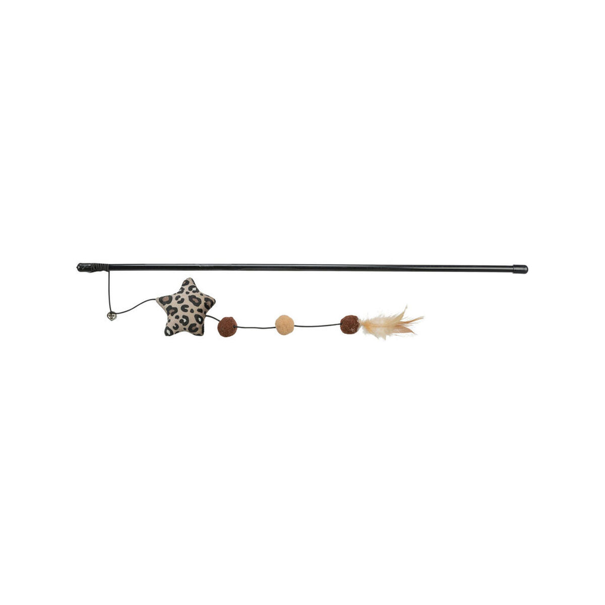 Cat toy Trixie Brown Beige Polyester Plastic Star, view 2