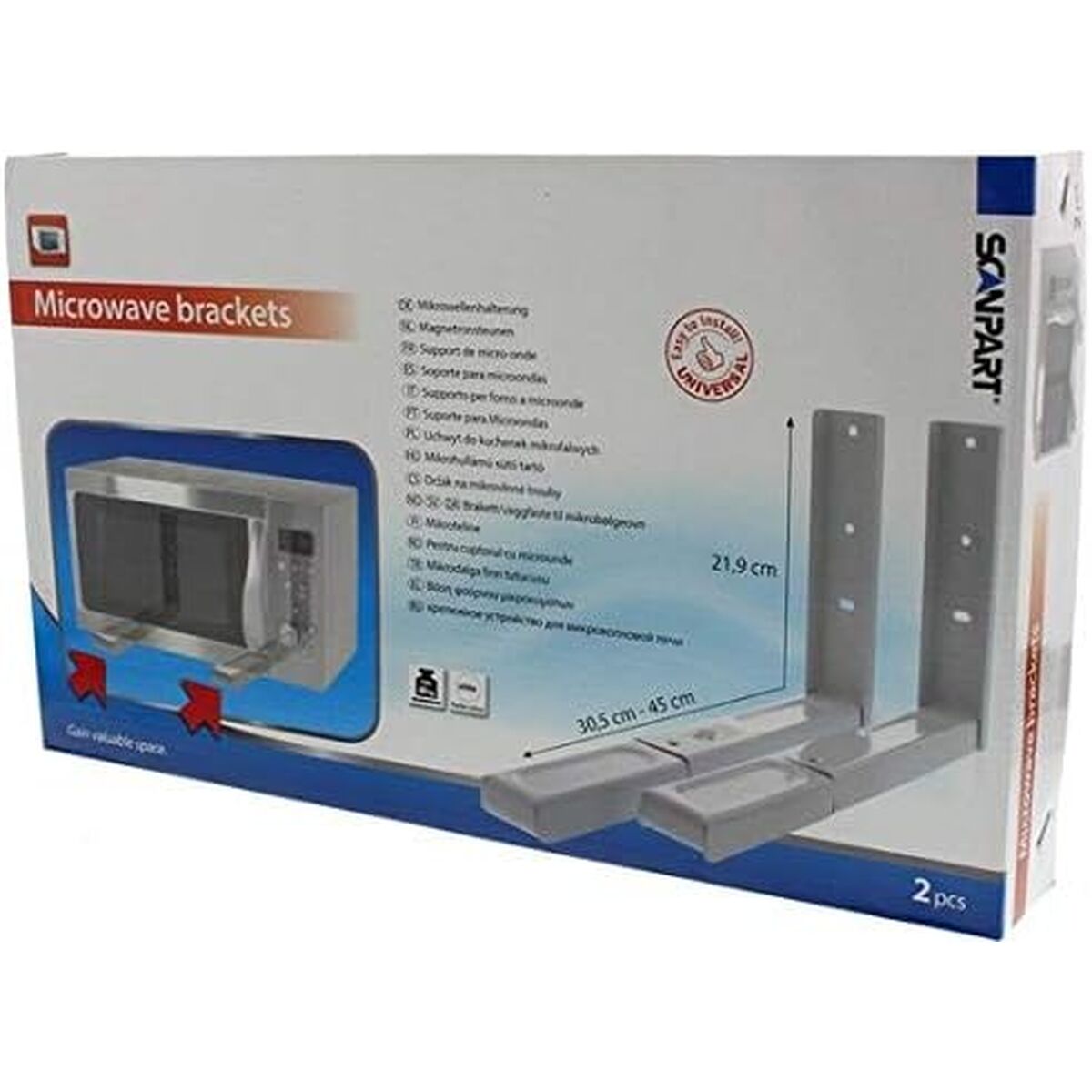 Steun voor Magnetrons Elka Pieterman 73.000.055.10 Wit 35 kg