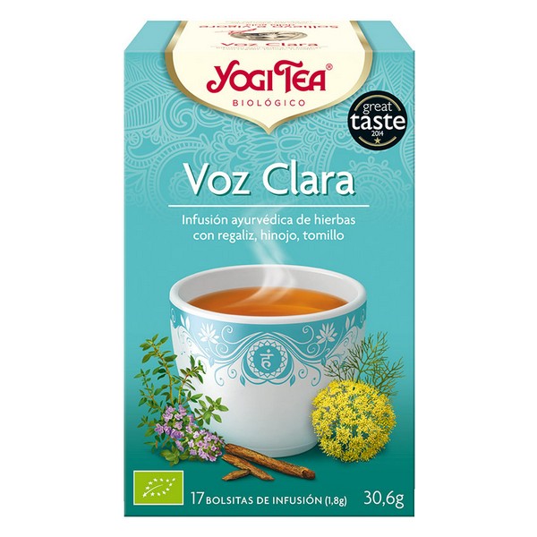 Infusion Yogi Tea Voz Clara (17 x 1,8 g)
