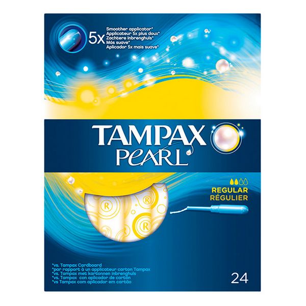 Pack de Tampons Pearl Regular Tampax (24 uds)   