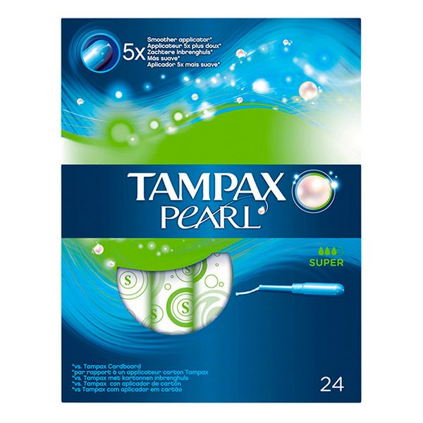Pack de Tampons Pearl Super Tampax (24 uds)   