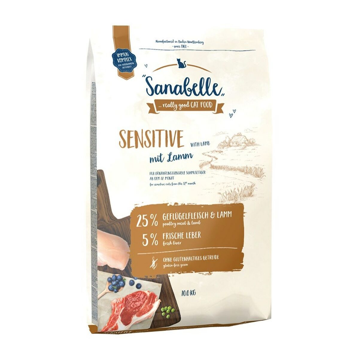 Nourriture BOSCH Sanabelle Sensitive Adulte Agneau Riz 10 kg