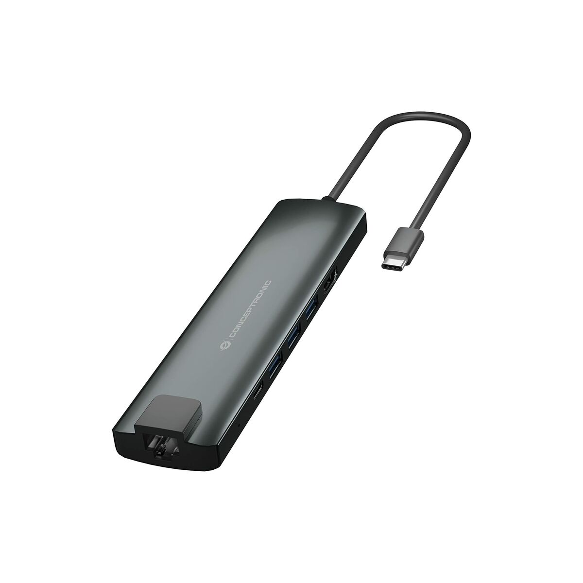 Hub USB Conceptronic DONN06G Gris 9 en 1