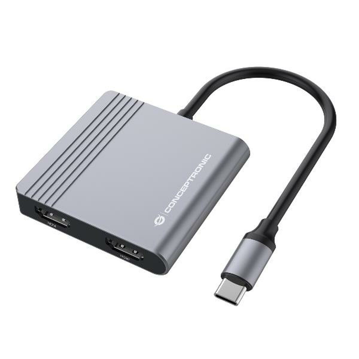 Obrazek USB Hub Conceptronic DONN13G Grey 100 W