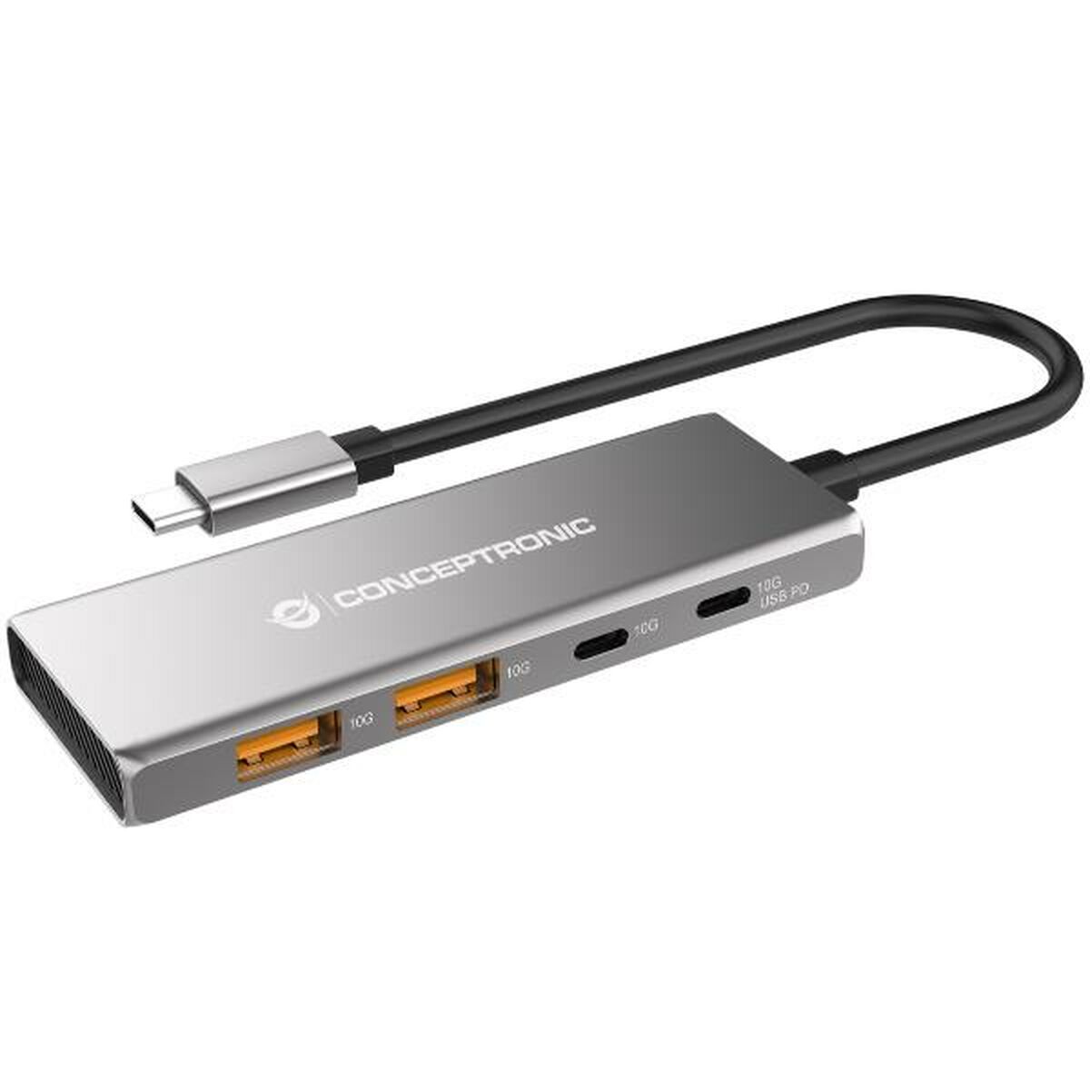 Afbeeldingen van USB Hub Conceptronic HUBBIES15G Grey
