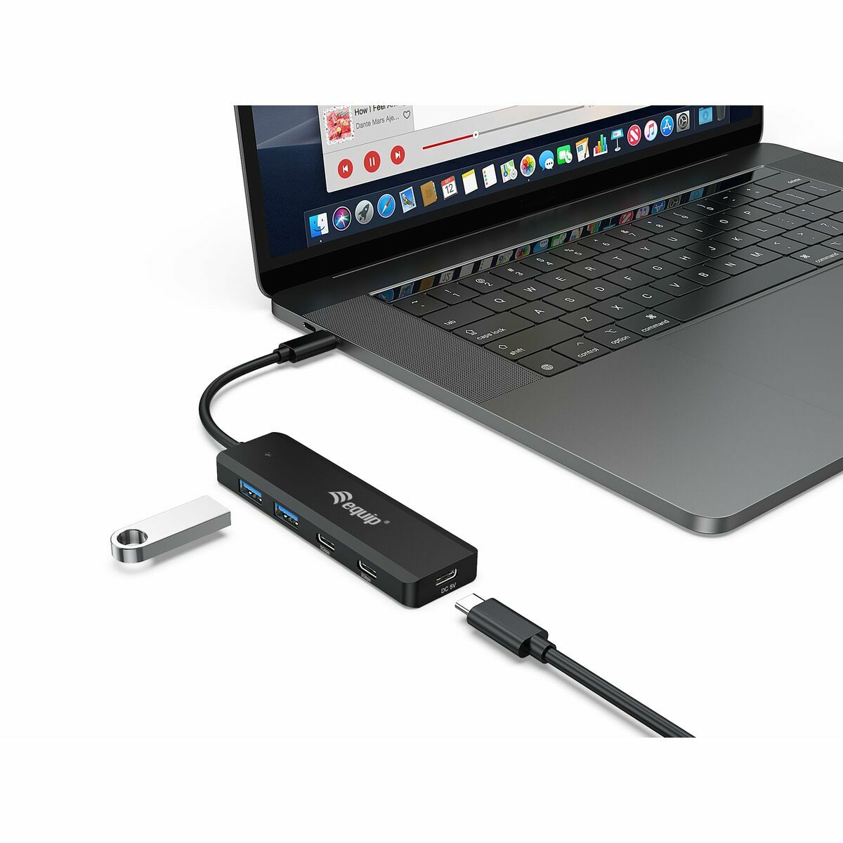 Afbeeldingen van USB Hub Equip 128964 Black