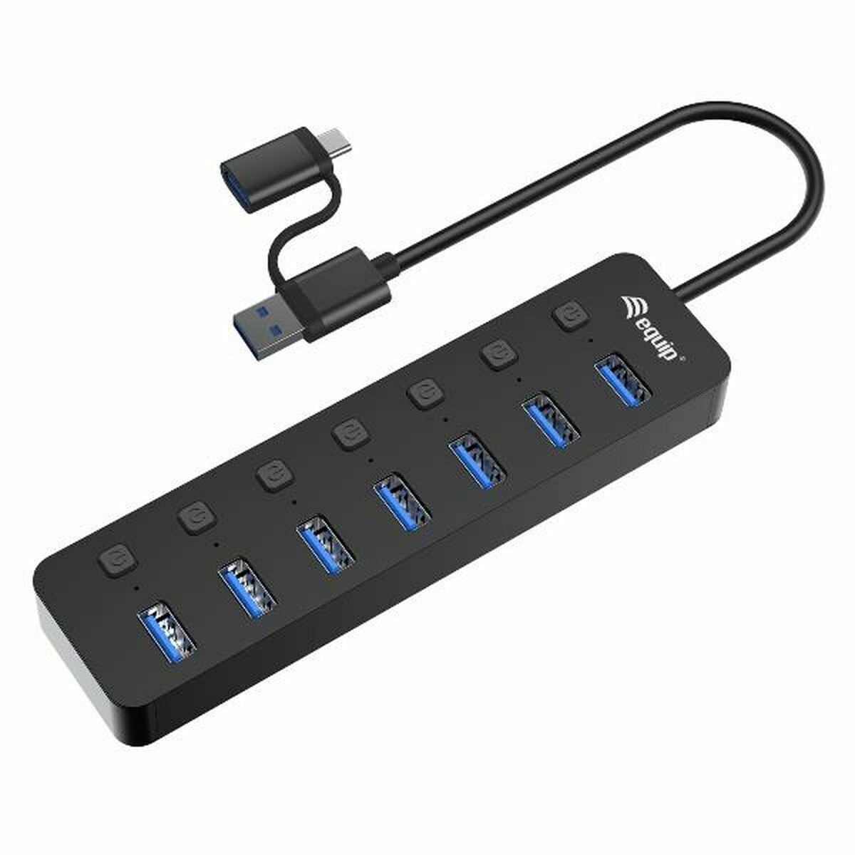 Cable USB Equip 128965 Azul oscuro 30 cm
