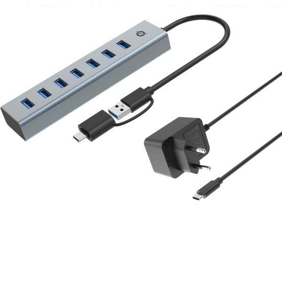 Afbeeldingen van USB Hub Conceptronic HUBBIES21GP Silver