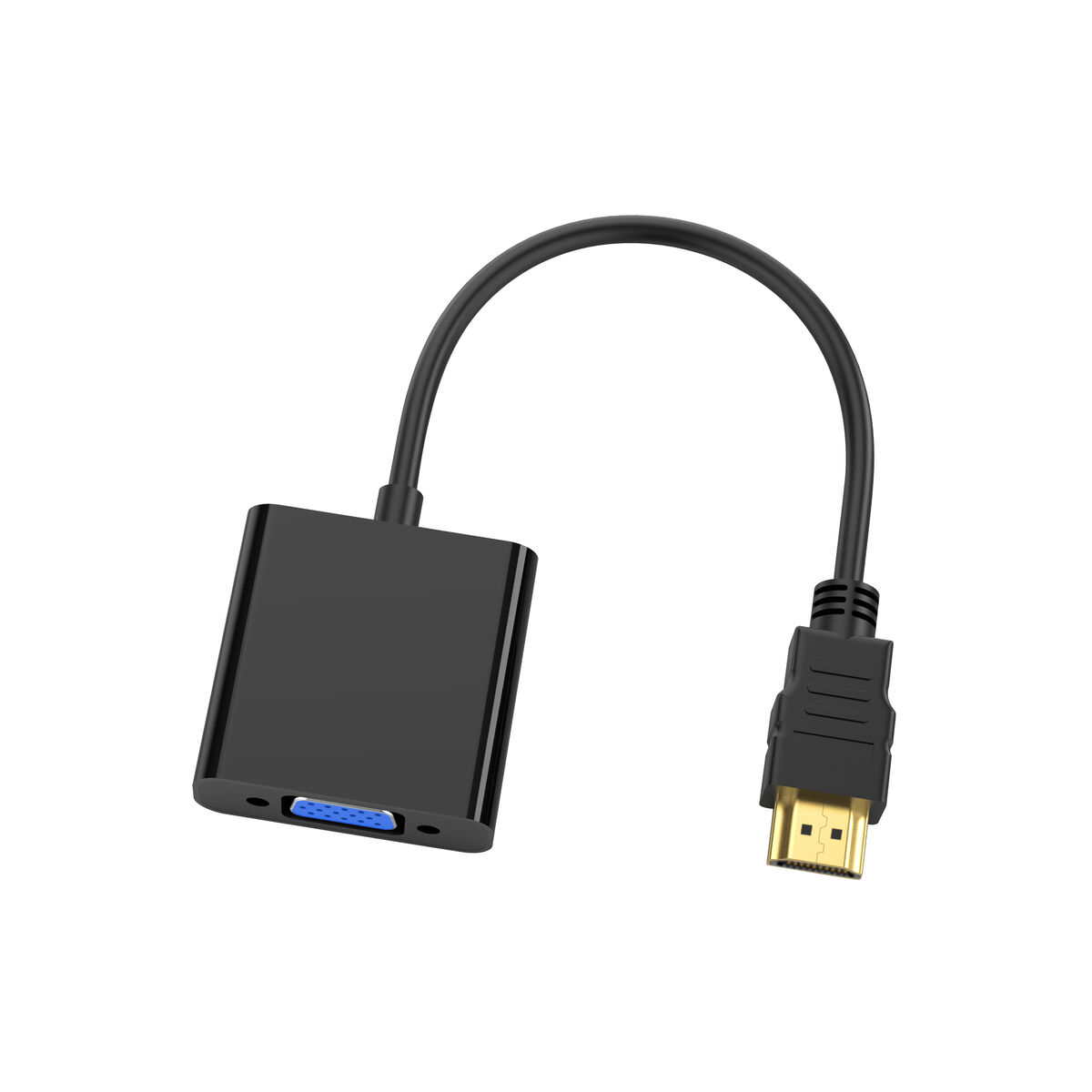Afbeeldingen van HDMI to VGA Adapter Conceptronic 1080P Black 25 cm