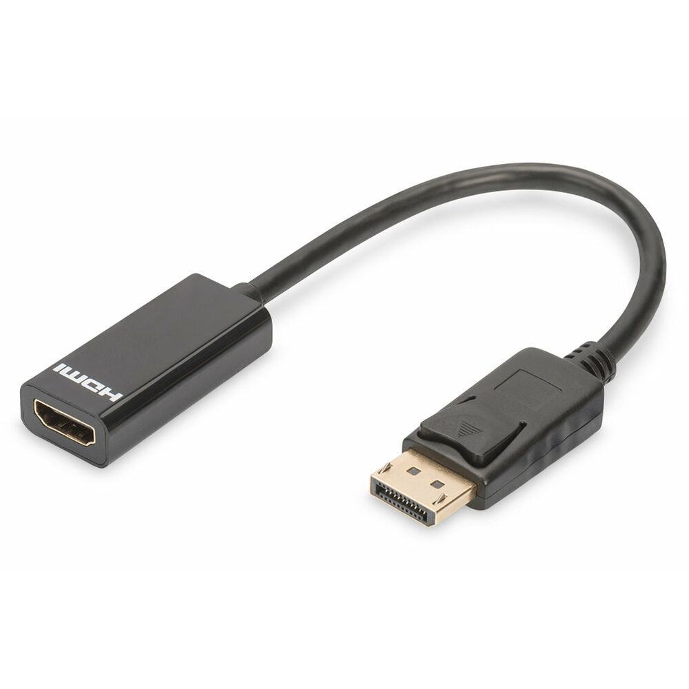 Adaptateur DisplayPort vers HDMI Digitus AK-340400-001-S Noir 15 cm