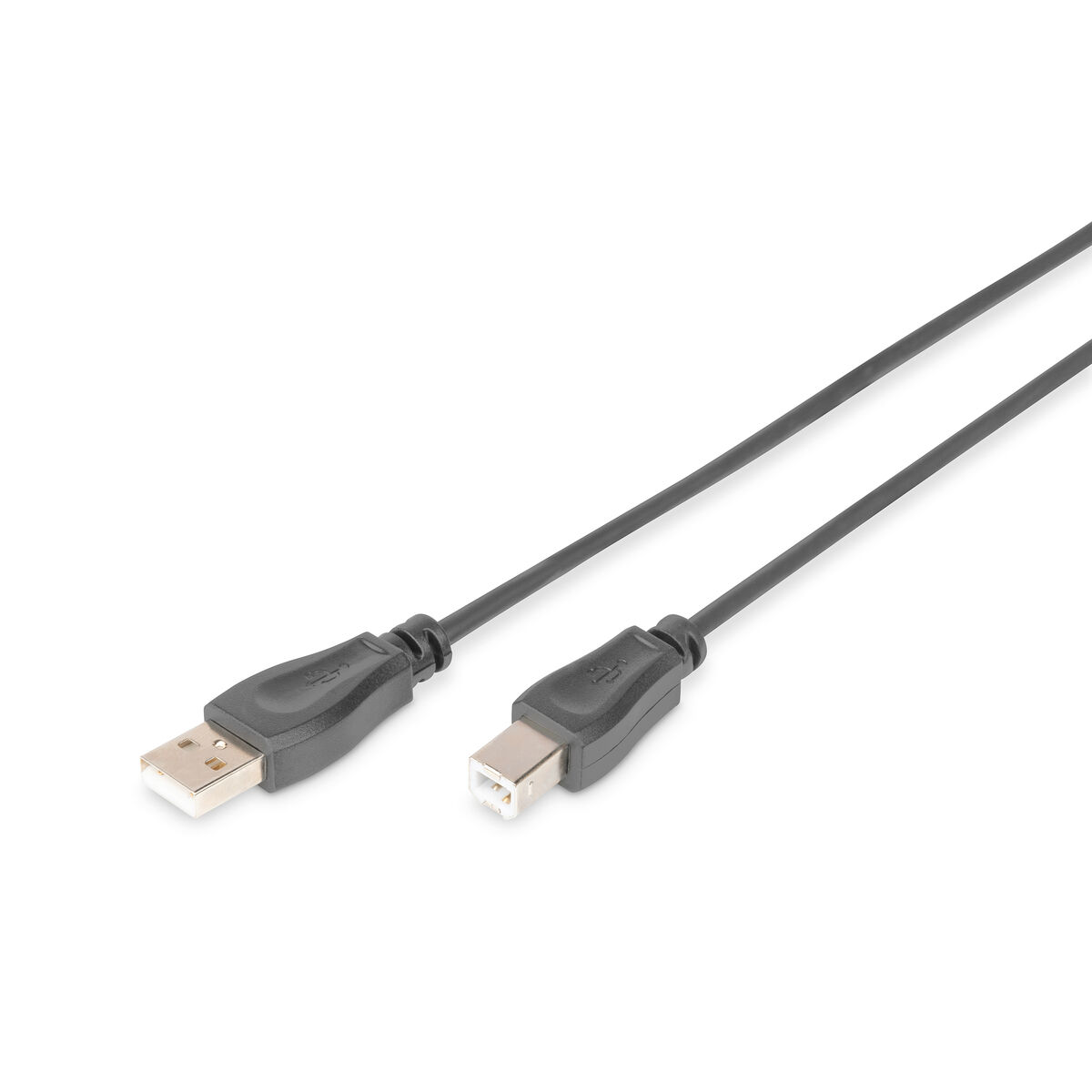 Câble USB A vers USB B Digitus by Assmann AK-300105-005-S Noir 50 cm