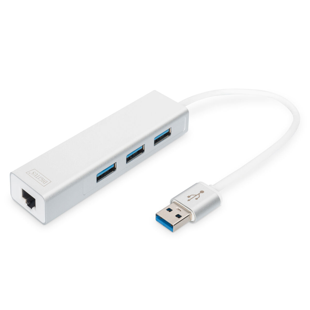 Hub USB Digitus by Assmann DA-70250-1 Blanc Gris