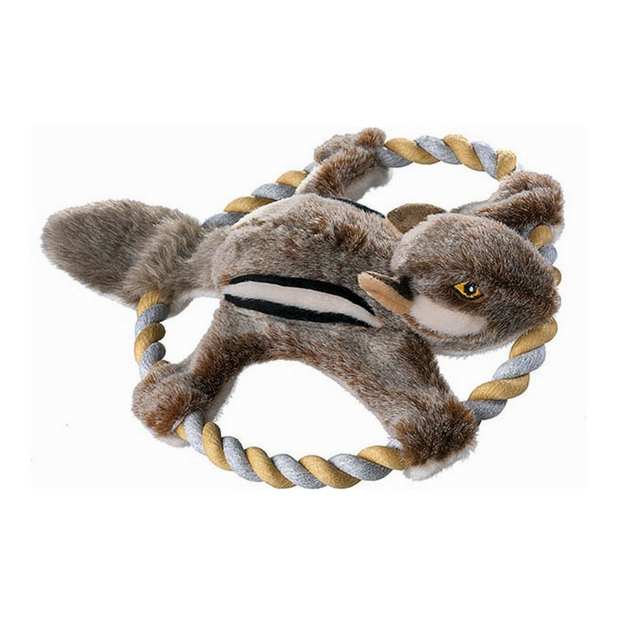 Βελούδινο Ζωάκι για Σκύλους Hunter Wildlife Train Με σχοινί Σκίουρος (30 cm)
