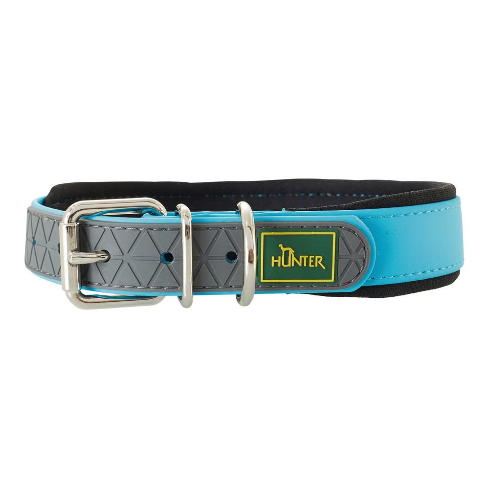 Dog collar Hunter Convenience Comfort Turquoise (37-45 cm)