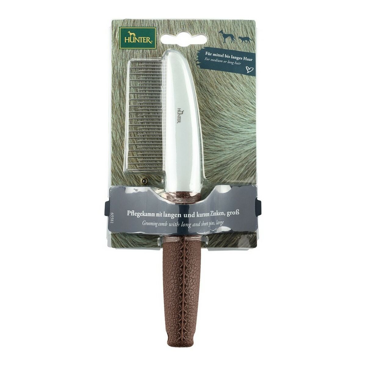 Hairstyle Hunter Brown Plastic Rake, view 2