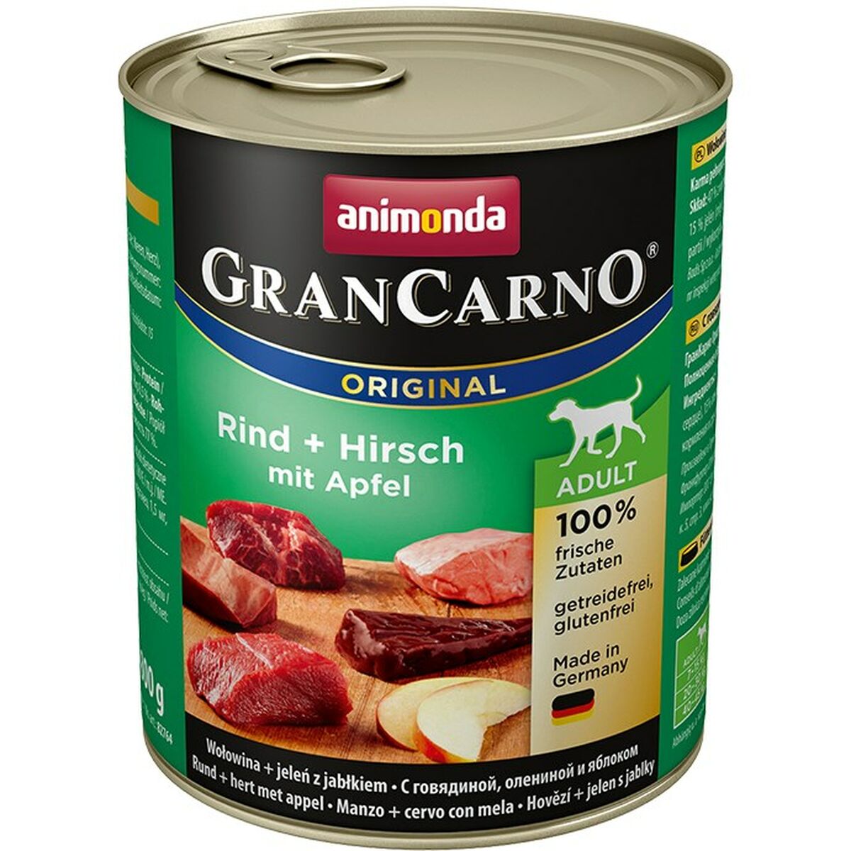 Alimentation humide Animonda GranCarno Original Pomme Veau Renne 800 g