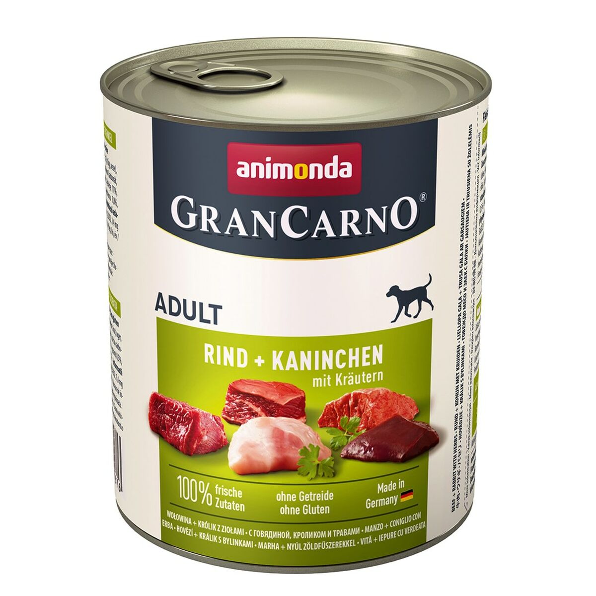 Alimentation humide Animonda GranCarno Adult Veau Lapin 800 g
