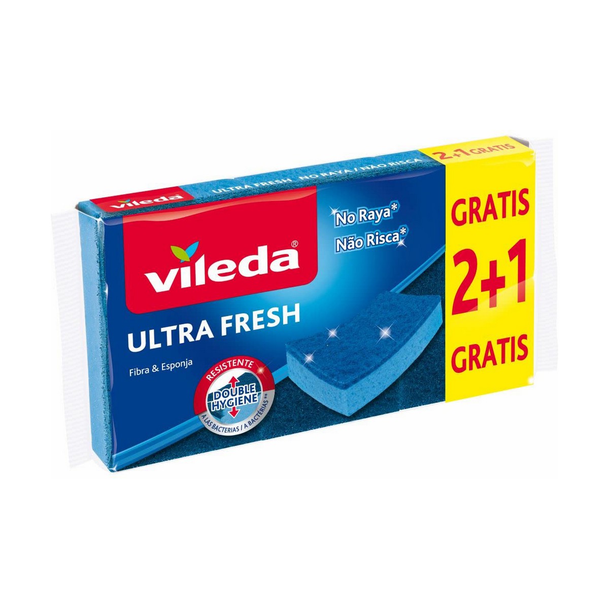 Tampon à récurer Vileda Ultra fresh Bleu