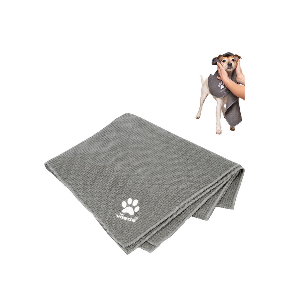 Microfibre Towel Vileda 172650 Grey M 45 x 70 cm, view 5