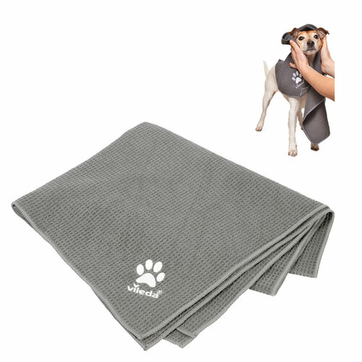 Microfibre Towel Vileda 172650 Grey M 45 x 70 cm, view 6