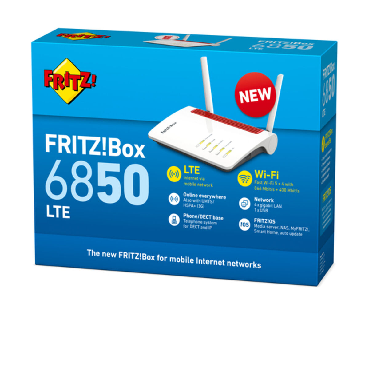 Afbeeldingen van Router Fritz! 20002926 4G LTE Gigabit 400-866 Mbps