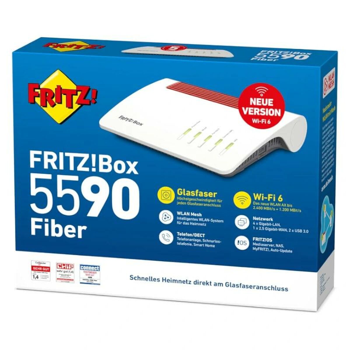 Afbeeldingen van Access point Fritz! FRITZ BOX 5590 FIBER WRLS White Wi-Fi