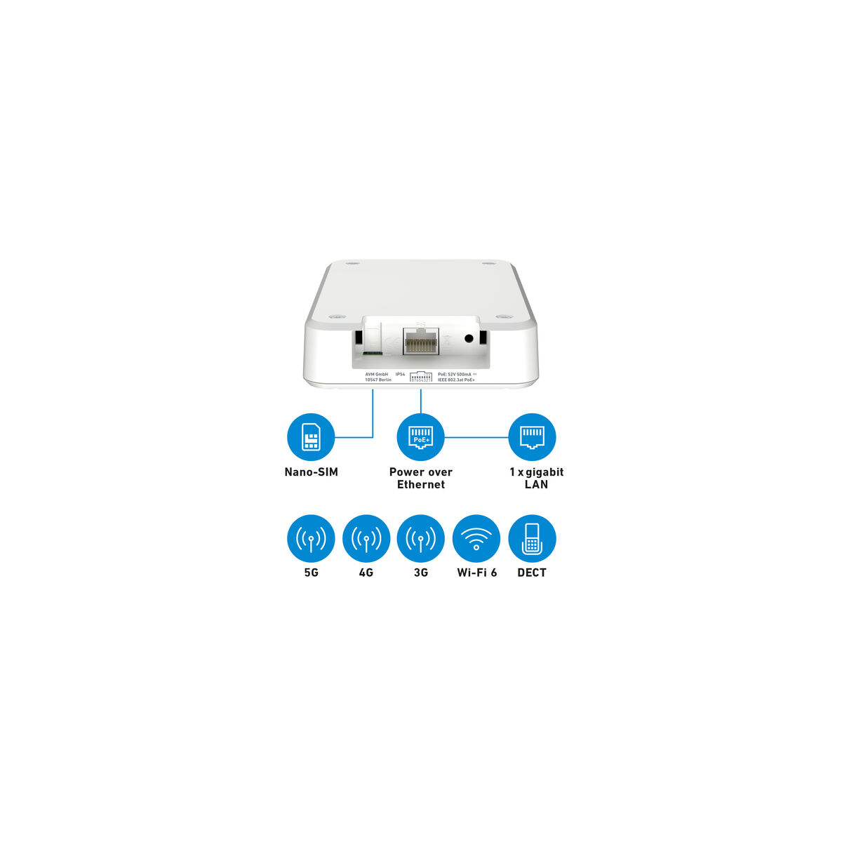 Afbeeldingen van Router Fritz! 20003071 Ethernet LAN PoE x 1 Wi-Fi