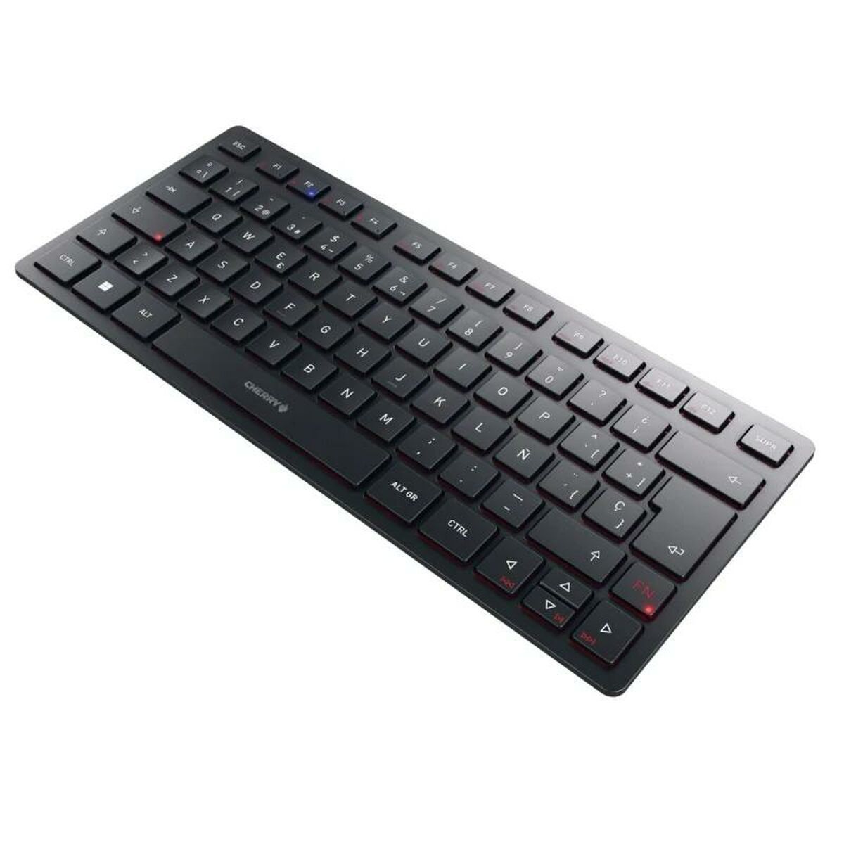 Picture of Keyboard Cherry KW 9200 MINI Black Spanish Qwerty QWERTY